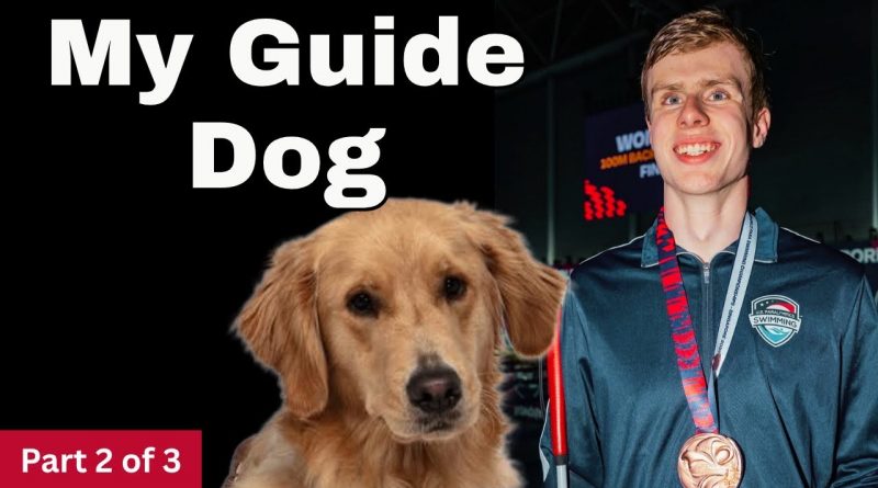 Evan with his guide dog Titus