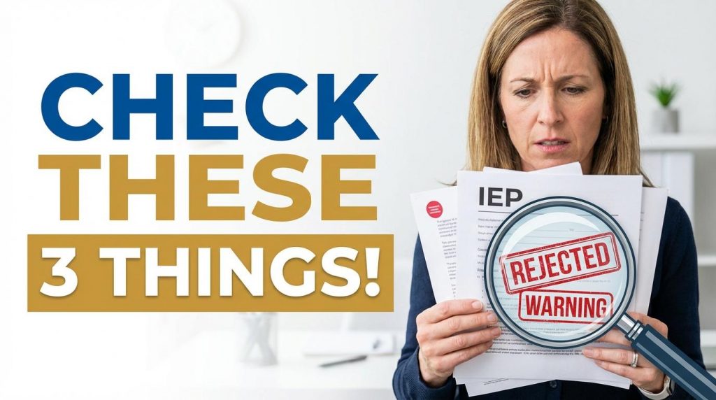 Check These 3 Things image of a woman looking at a stack of papers.